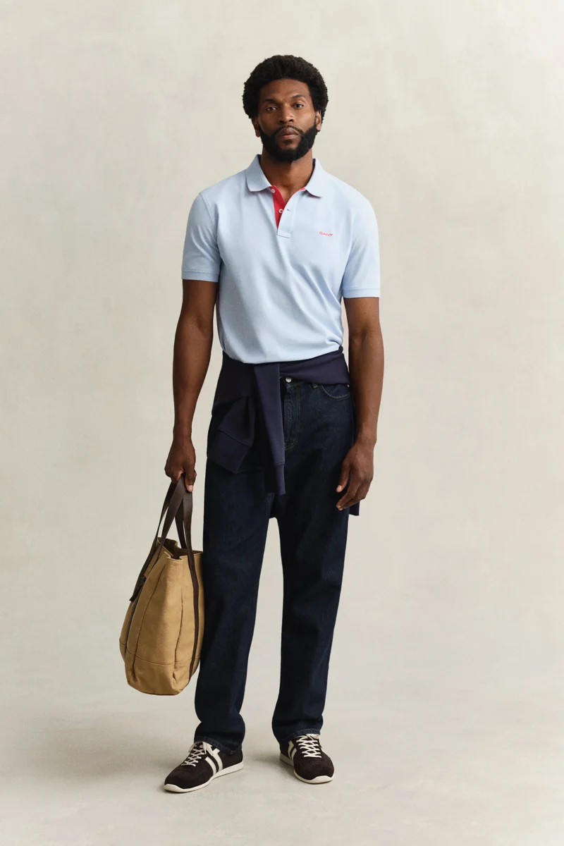 Gant  Regular Contrast Pique Short SleevePolo for Men | Best Price UAE